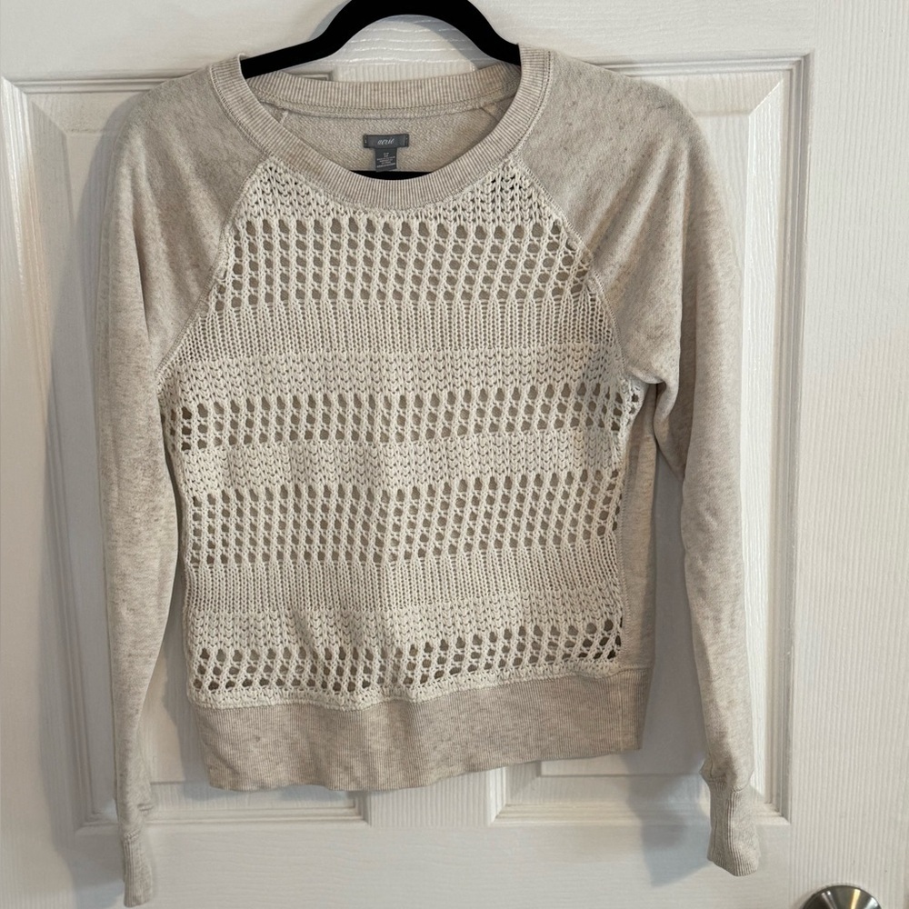 Aerie Cream Knit Top
